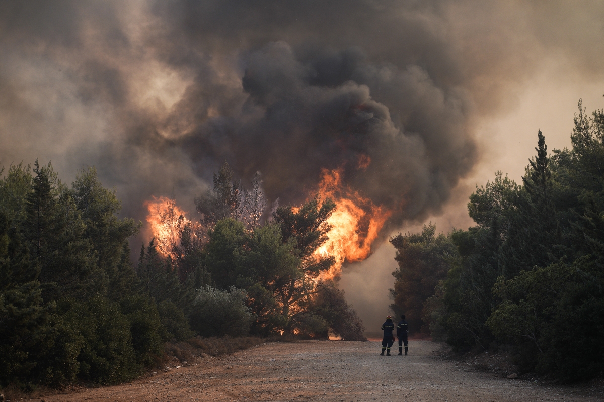 Aridaia News: Εικόνες 2007: Η μισή Ελλάδα καίγεται - Ανεξέλεγκτες φωτιές  παντού
